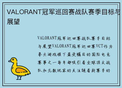 VALORANT冠军巡回赛战队赛季目标与展望